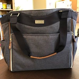 Carter’s Drop Front Cross Hatch Diaper Bag